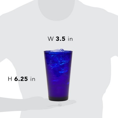 Libbey Cobalt Blue 17.25 oz Glass Tumbler Set