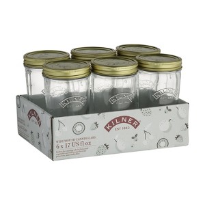 Kilner Wide Mouth Canning Jar 17 oz - Case of 6 - 2 each - 1 of 1