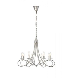 Elegant Lighting Lyndon 8 light Polished Nickel Pendant - 1 of 4