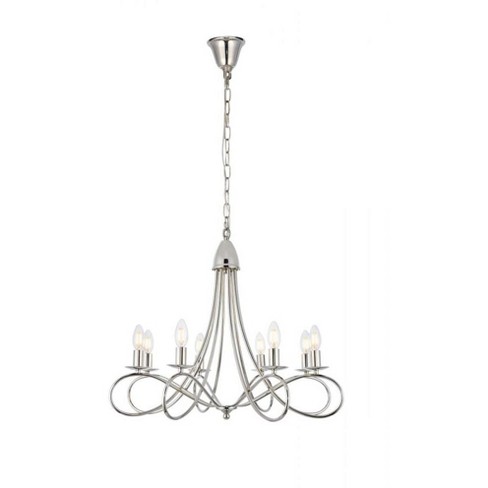 Elegant Lighting Lyndon 8 light Polished Nickel Pendant - image 1 of 4