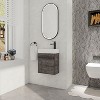 NicBex Floating Bathroom Vanity with Sink,Bathroom Sink Vanity with Soft-Close Cabinet Door,18 inch Bathroom Sink Cabinet,White/Gray/Oak/Teak - 2 of 4