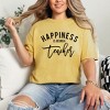Simply Sage Market Women's Happiness Is Being A Teacher Short Sleeve Garment Dyed Tee - 2 of 2