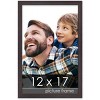PosterPalooza | Textured Brown Picture Frame - UV Acrylic, Foam Board Backing, Hanging Hardware - 2 of 4