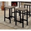 NicBex 47.25" Dining Table Set for 4 Counter Height Table Set Metal Construction PVC Plastic Top Table with 4 Stools - 2 of 4
