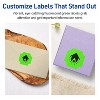 Avery Neon Green Paper Labels, 1-5/8" x 1-5/8" Square Scalloped - 3 of 4
