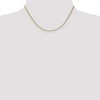 Black Bow Jewelry 1.8mm, 14k Yellow Gold, Flat Wheat Chain Necklace - 2 of 4