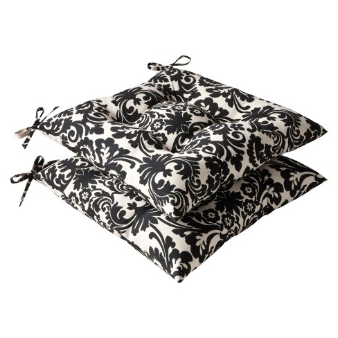 Black floral outdoor online cushions