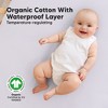 KeaBabies 2pk Soothe Waterproof Fitted Crib Sheets for Girl, Boy, 100% Organic Soft Cotton Crib Mattress Protector Sheet - 2 of 4