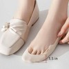 Anna-Kaci Women's Ultra Low Cut No Show Socks with Anti-Slip Silicone Grip and Seamless Toe Protection 4-Pack - 3 of 4