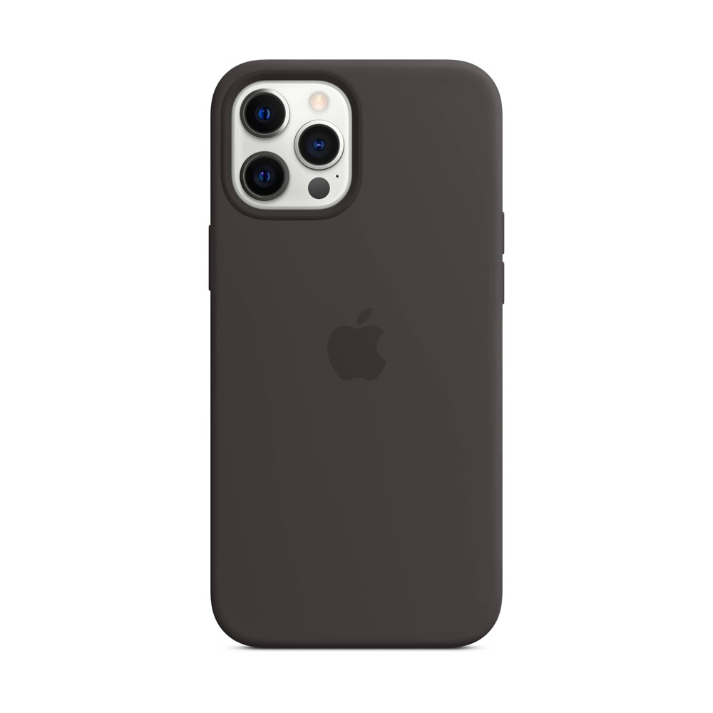 UPC 194252169490 product image for Apple iPhone 12 Pro Max Silicone Case with MagSafe - Black | upcitemdb.com
