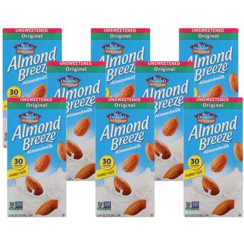 Almond Breeze Unsweetened Original Almond Milk - Case of 8/64 oz