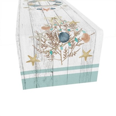 Laural Home Coastal Christmas Rectangle Table Runner