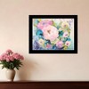 HomeRoots Fresh Florals Black Framed Print Wall Art - 2 of 4