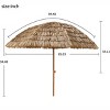 Anybear 8'Thatch Patio Tiki Umbrella, Beach Umbrella,Straw umbrella - 2 of 4