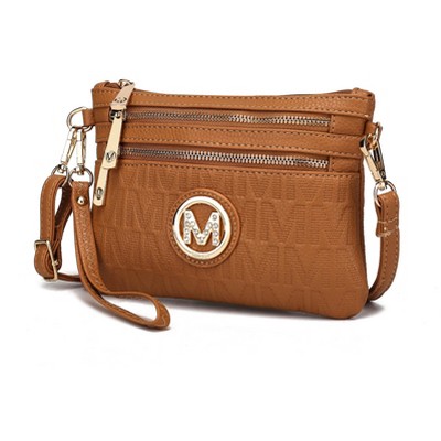 MKF Collection Roonie Milan M Signature Crossbody Wristlet Bag by Mia K