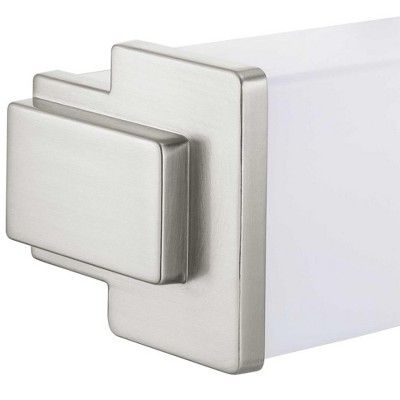 Brushed Nickel LED Linear Bath Fixture with Acrylic Shade