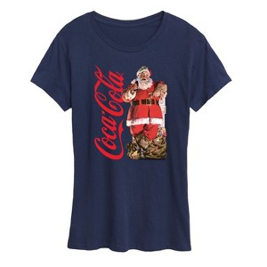 Women's - Coca-Cola - Vintage Santa With Presents Short Sleeve Graphic T-Shirt - 1 of 4