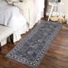 Washable Living Room Bedroom Bordered Geometric Area Rugs Indoor Contemporary Floor Carpet for Home Office - 3 of 4