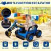 Ride On Excavator for Kids, 4WD Electric Excavator Toy, 12V Battery Powered Construction Truck Digger with Remote Control - 4 of 4