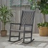 Gulches Outdoor Arcadia Rocking Chair, Crafted from Durable Acacia Wood, Natural Finish for Relaxation and Style - 4 of 4