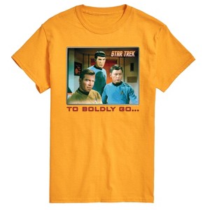 Men's - Star Trek - Retro Boldly Go Short Sleeve Graphic T-Shirt - 1 of 4