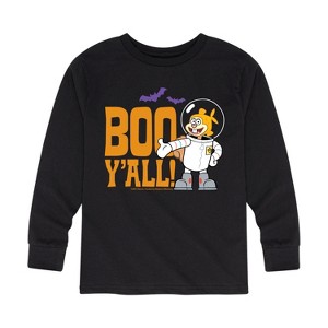 Boys' - SpongeBob SquarePants - Sandy Boo Y'all Long Sleeve Graphic T-Shirt - 1 of 4