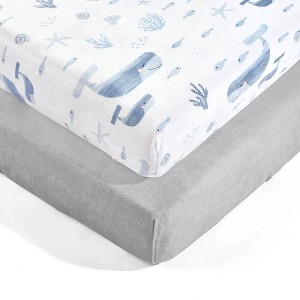 Lush Décor Soft & Plush Fitted Crib Sheet - 2pk - 1 of 4