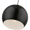 Livex Lighting Stockton 1 - Light Pendant in  Shiny Black/Polished Chrome - 2 of 4