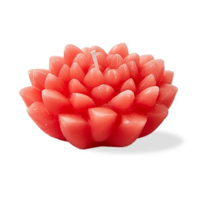 tag Blossom Flower Shaped Novelty Paraffin Wax Candle Pink, Burn Time 2.5 hours