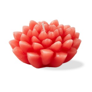 tag Blossom Flower Shaped Novelty Paraffin Wax Candle Pink Burn Time 2.5 hours - 1 of 2