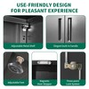 NicBex File Cabinet with Doors,Office Cabinet with Spacious Tier-Shelving Design,Modern Storage Cabinet,Filing Cabinet for Home Office - 4 of 4