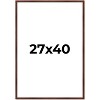 PosterPalooza | Classic Modern Brown Picture Frame - UV Acrylic, Foam Board Backing, Hanging Hardware - 2 of 4