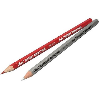 Markal Silver-Streak Woodcase Welder's Pencil Dozen 96101