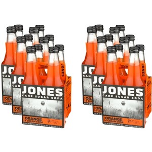 Jones Orange & Cream Cane Sugar Soda - 4 per pack - 6 Cases -12 fl oz - 1 of 2