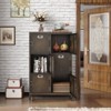 Mlezan Metal Locker: Lockable Cabinet with Doors and Shelves for Home, Office, Gym, or School. Ideal for Storage, Files, and Coat Organization. - 2 of 4