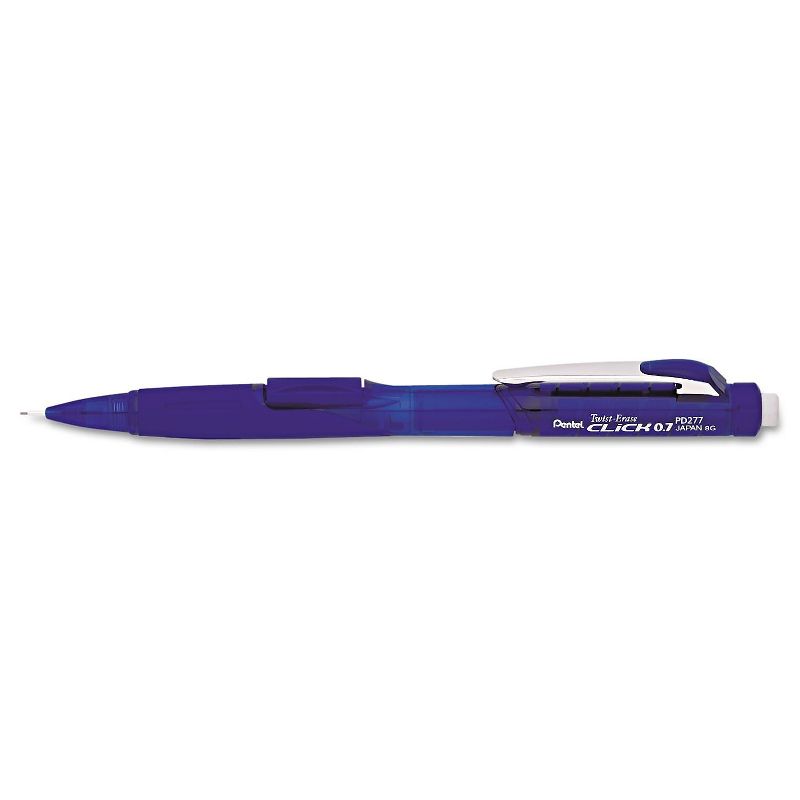 Pentel Twist-Erase CLICK Mechanical Pencil 0.7 mm Blue Barrel PD277TC, 3 of 4
