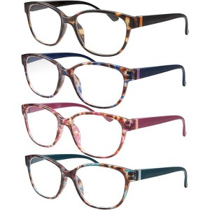 4 Pairs High Magnification Power Womens Reading Glasses - Cat Eye Readers +6.00 - 1 of 4