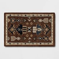 2'x3' Wool Tufted Accent Rug Brown - Threshold