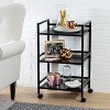 Honey-Can-Do Metal Rolling Cart Black - 4 of 4
