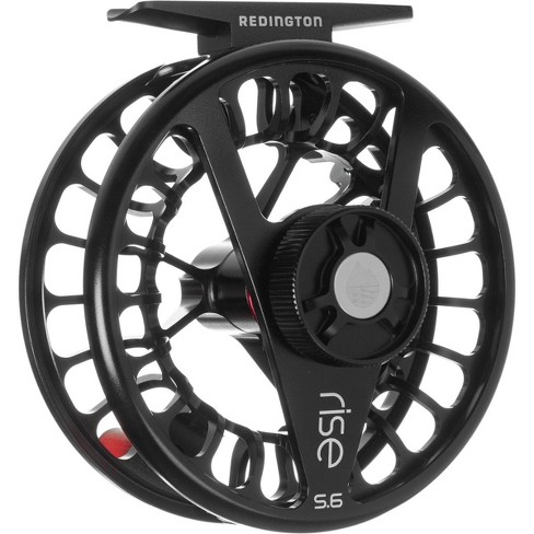 Redington Rise Mighty Powerful Solid Ambidextrous Angler 7 8 Fly Fishing Reel With Protective Nylon Carry Case Black Target