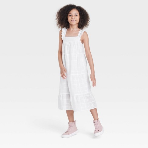 girls white dress target