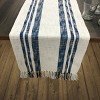 C&F Home Navy Morgan Woven Cotton Table Runner - 2 of 2