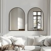 PexFix Vintage Arched Iron Framed Decorative Wall Mirror Set of 2 - 2 of 4