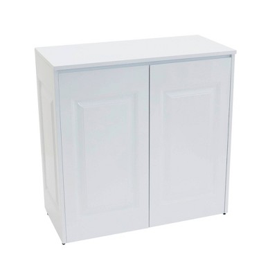 Household Essentials Metal Cabinet Double Sorter White
