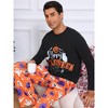 INSPIRE CHIC Halloween Family Pajama Sets Matching Pumpkin Print Long Sleeve Top with Pants Lounge Set - 4 of 4