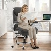 Ora Maison Big and Tall Executive Office Chair, BIFMA-Certified Heavy Duty Desk Chair with Adjustable Lumbar Support, Wide Seat & Padded Armrests - 3 of 4