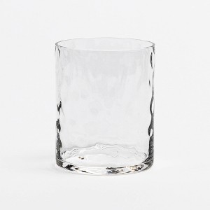 over&back 14 fl oz Hammered Glass Short Tumbler - 1 of 4