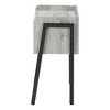 Accent Table Side End Nightstand Lamp Living Room Bedroom Grey Laminate Black Metal Contemporary Modern - 4 of 4