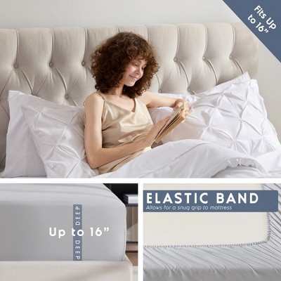 White Queen Down Alternative Microfiber 7-Piece Bedding Set