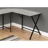 NicBex 55" L-Shaped Corner Computer Desk Black Metal, Modern Contemporary Workstation for Home Office, Laptop/Work - 4 of 4
